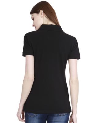 solid polo neck tee - 16457906 - Standard Image - 3