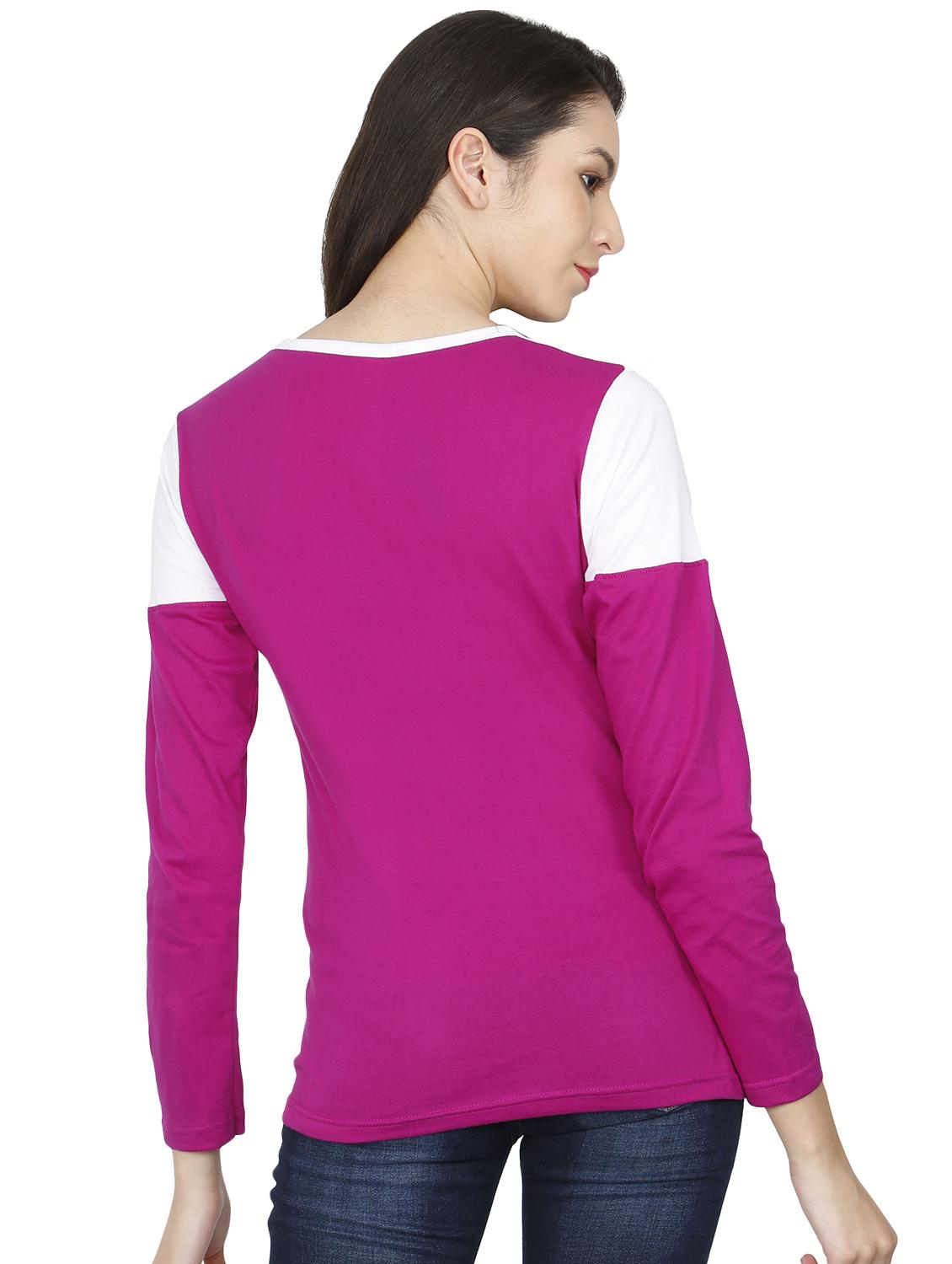 round neck color block tee - 16457927 - Zoom Image - 3