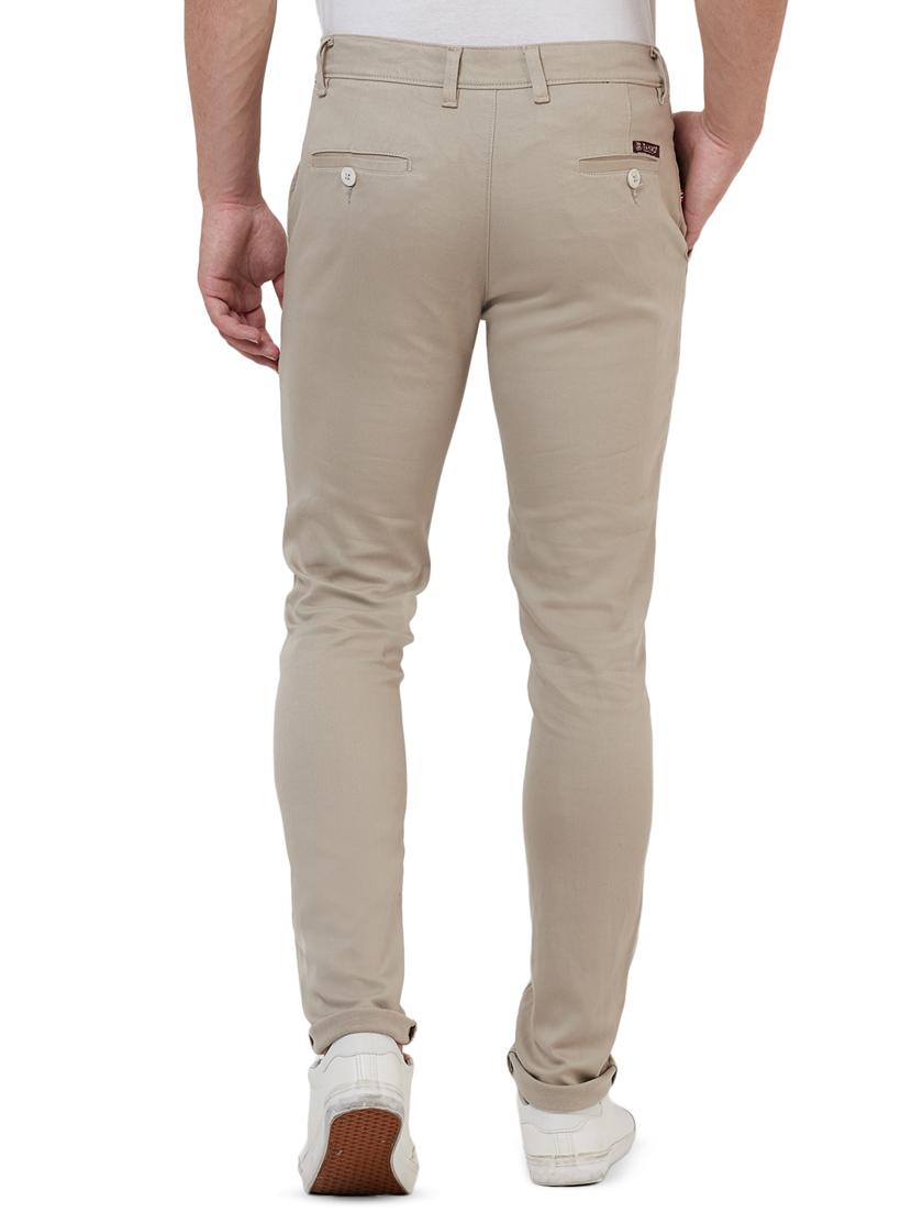 beige solid chinos - 16458279 - Zoom Image - 3