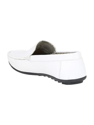 JACKWOOD white leatherette slip on loafers - 16458945 - Standard Image - 3