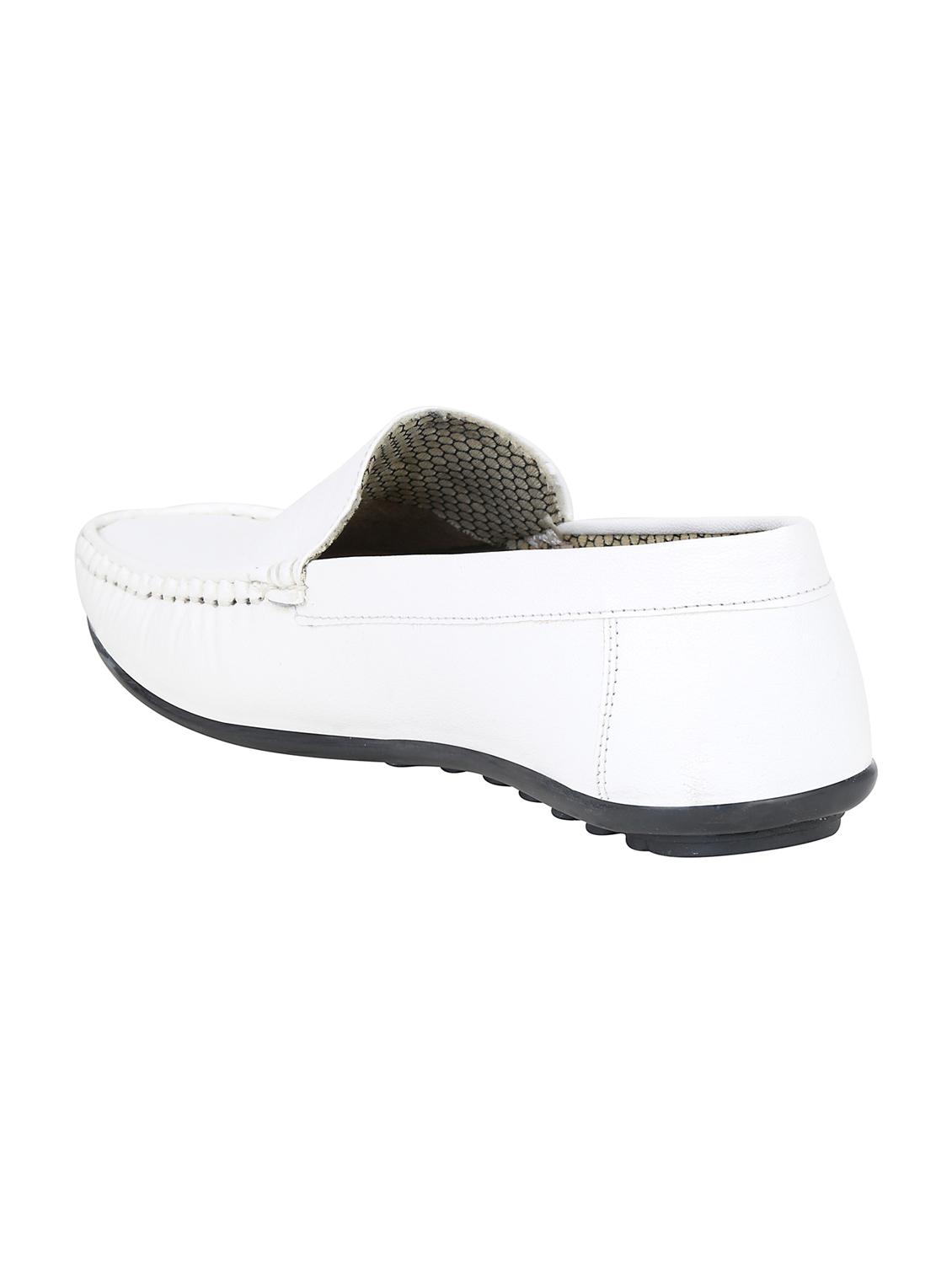 JACKWOOD white leatherette slip on loafers - 16458945 - Zoom Image - 3
