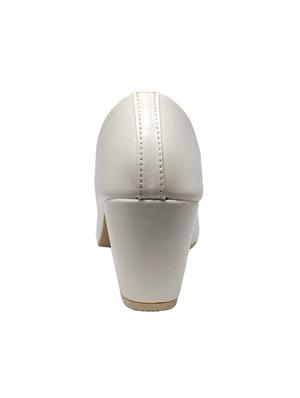 beige slip on pumps - 16459425 - Standard Image - 3
