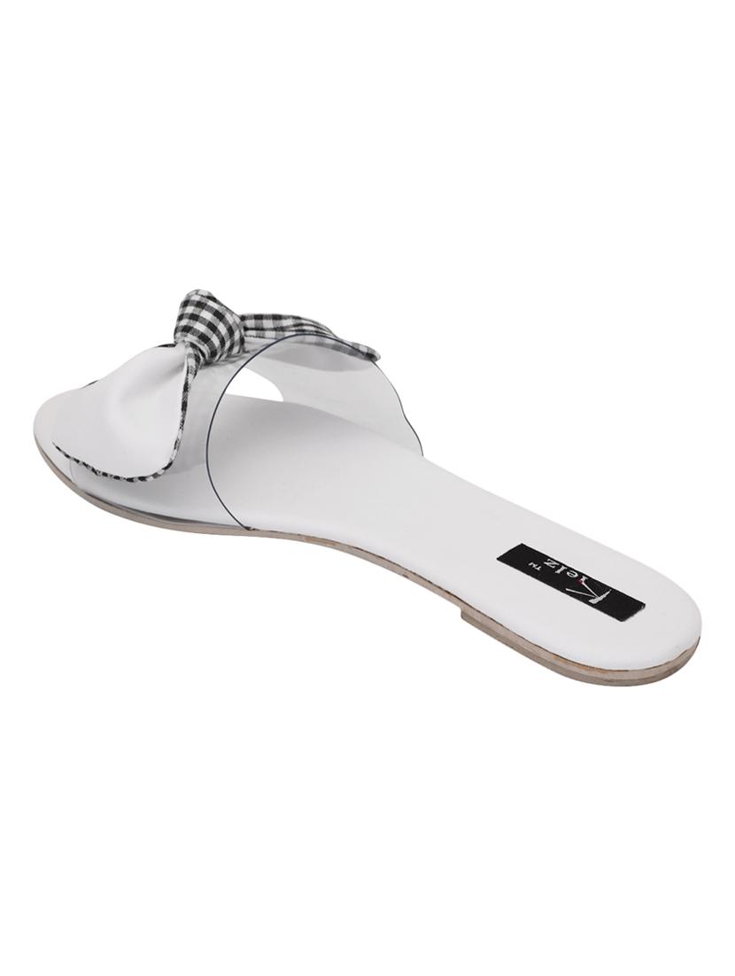 white slip on sandals - 16459547 - Zoom Image - 3