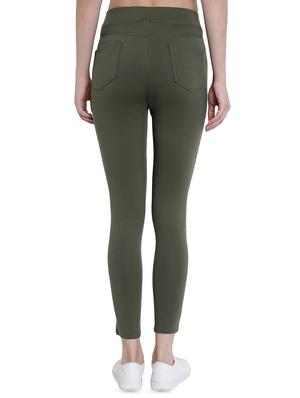 high rise solid jeggings - 16459650 - Standard Image - 3