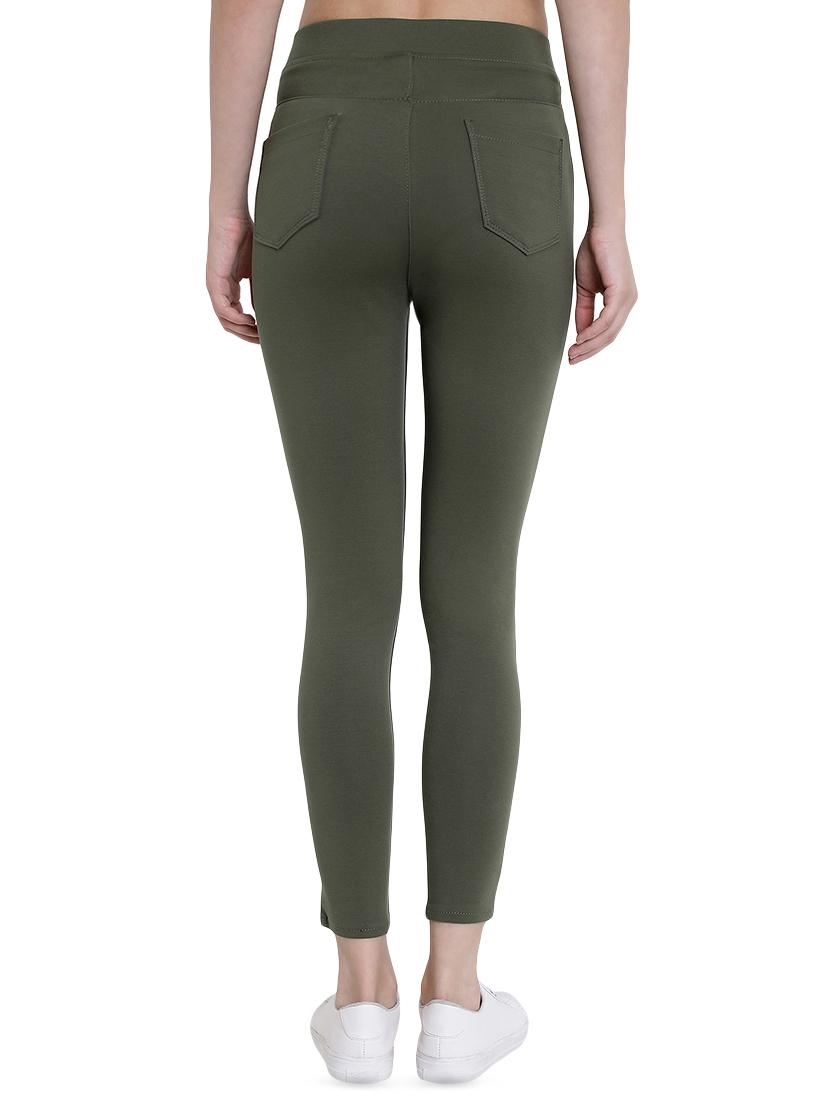 high rise solid jeggings - 16459650 - Zoom Image - 3
