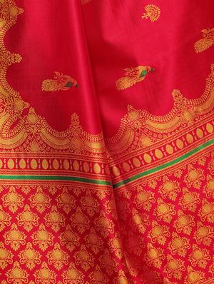 kalamkari printed saree with blouse - 16460285 - Standard Image - 3