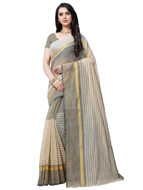 stripes printed saree with blouse - 16460999 - Standard Image - 1