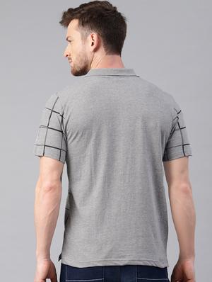 grey checkered t-shirt - 16461013 - Standard Image - 3