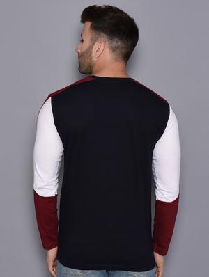 black color block t-shirt - 16462761 - Standard Image - 3
