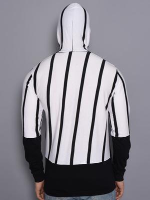 white striped cut & sew t-shirt - 16462769 - Standard Image - 3