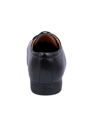 shoemate black leatherette lace-up derbys - 16465350 - Standard Image - 3