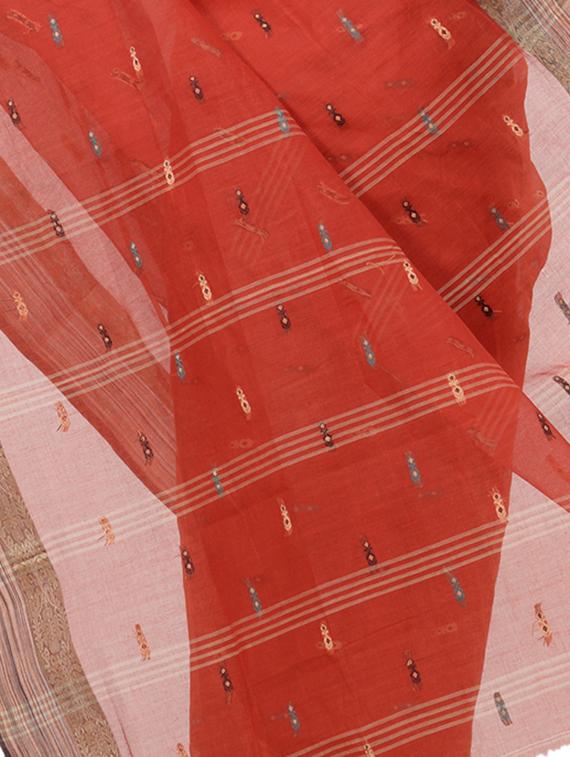 solid bordered tant saree - 16465892 - Zoom Image - 3