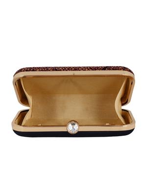 brown velvet box clutch - 16466008 - Standard Image - 3