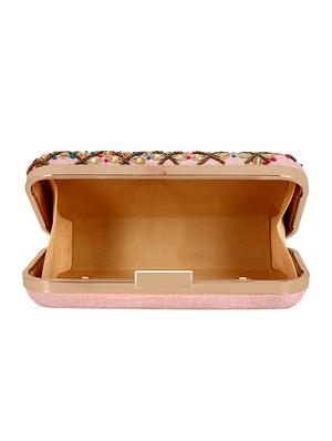 multi colored faux silk box clutch - 16466023 - Standard Image - 3