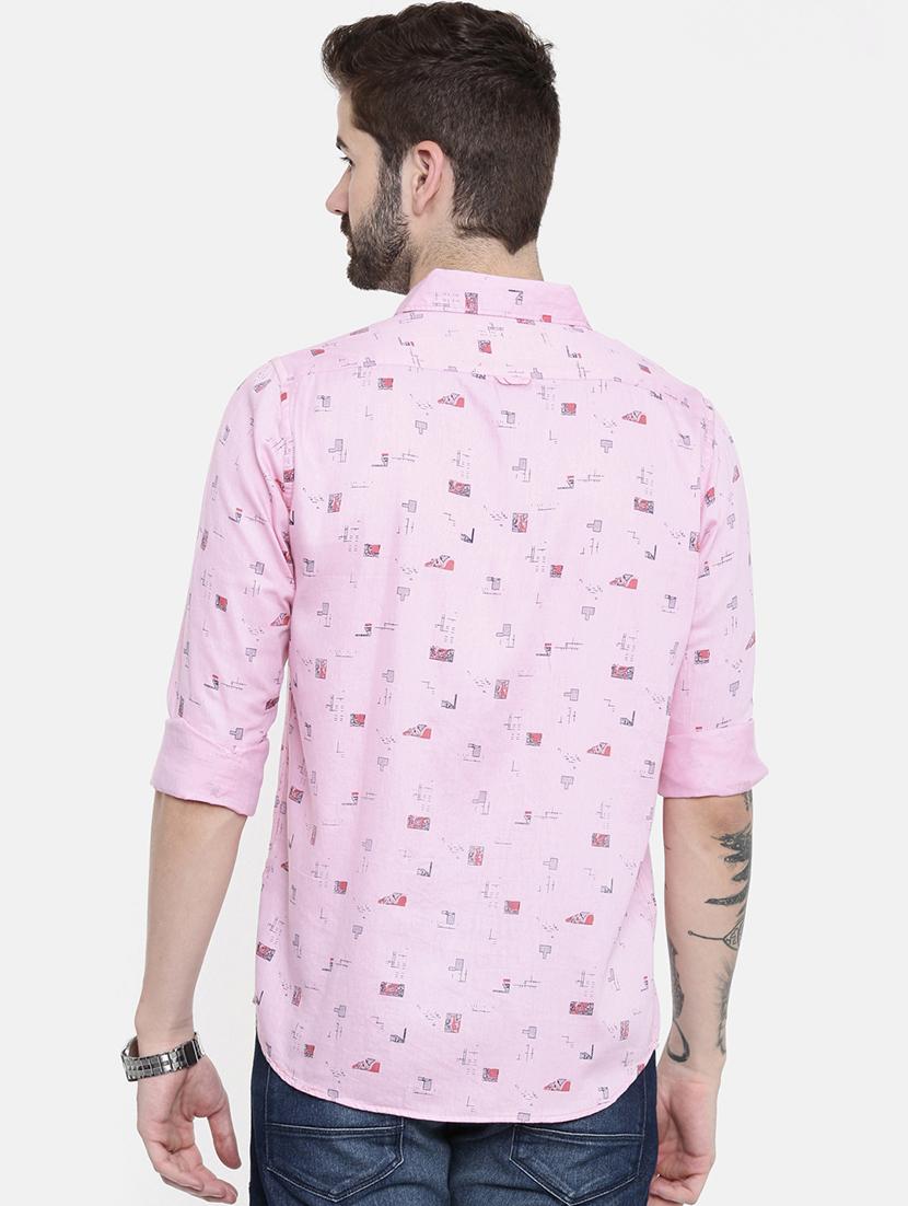 pink printed casual shirt - 16466197 - Zoom Image - 3