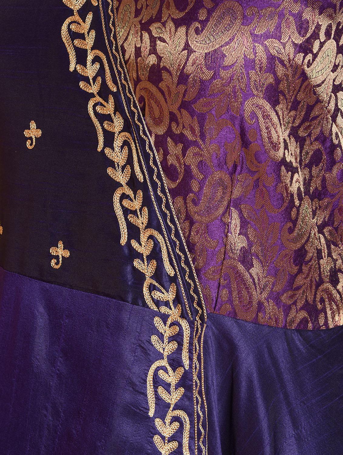 zari embroidered flared kurta - 16466347 - Zoom Image - 6