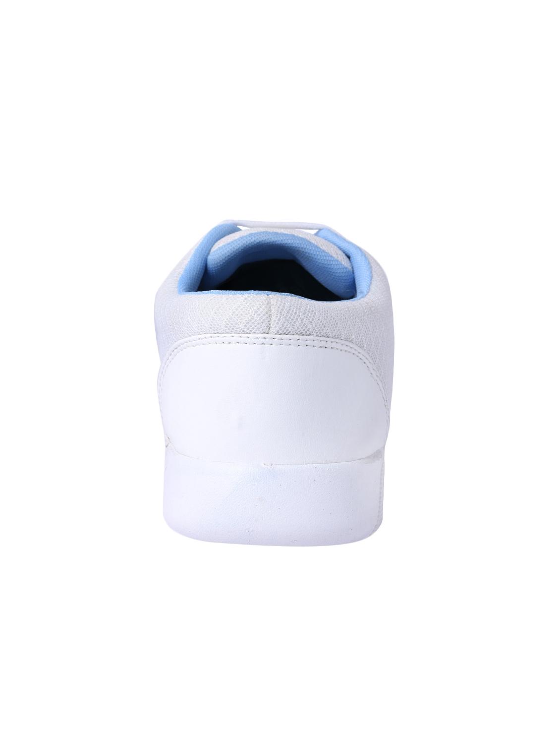shoemate white mesh lace up sport shoes - 16466503 - Zoom Image - 3