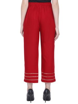 gota work straight palazzo - 16466703 - Standard Image - 3