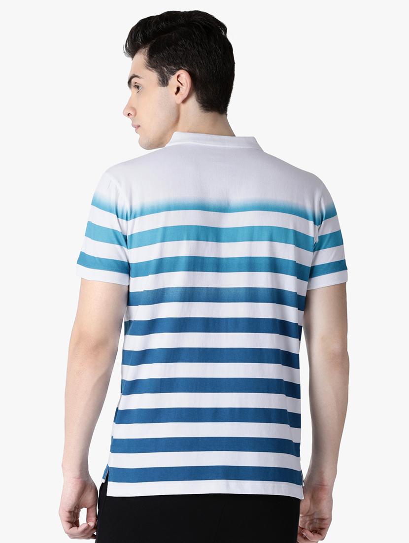 white striped polo t-shirt - 16467580 - Zoom Image - 3