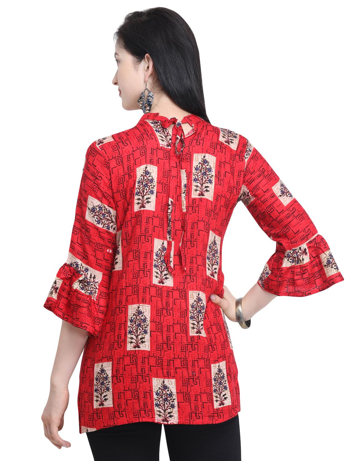 printed a-line kurti - 16470240 - Zoom Image - 3