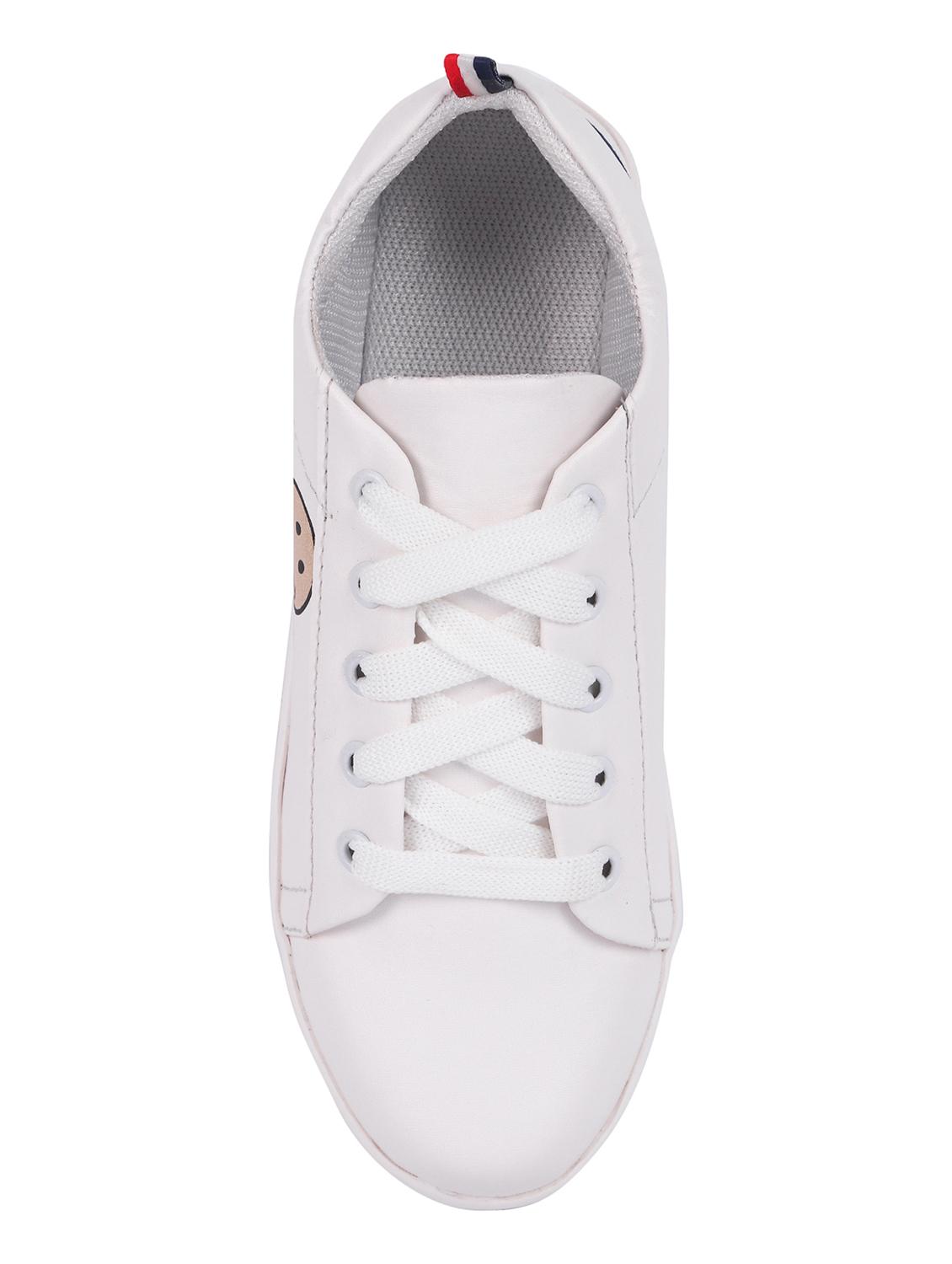 white lace-up sneakers - 16471016 - Zoom Image - 3