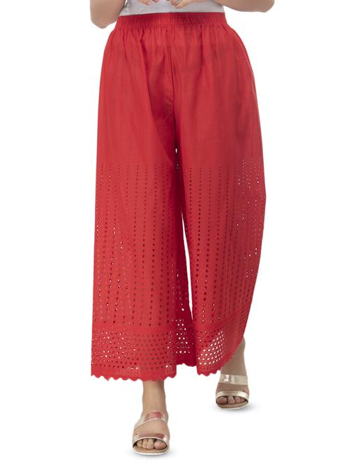 scallop hem schiffli palazzo - 16471351 - Standard Image - 1