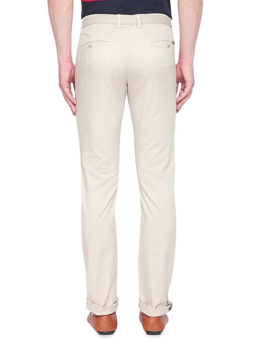 beige solid chinos - 16472367 - Zoom Image - 3