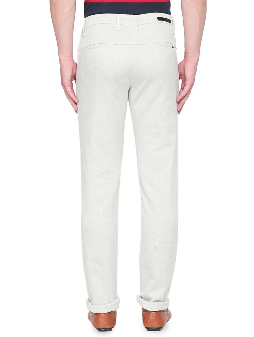 white printed chinos - 16472383 - Zoom Image - 3