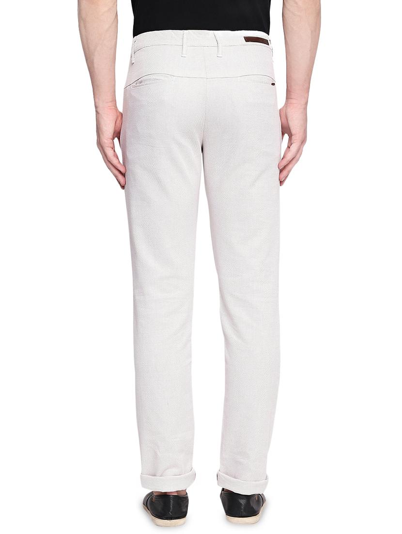 white textured chinos - 16472393 - Zoom Image - 3