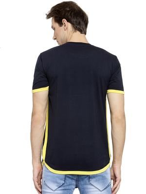 navy blue solid t-shirt - 16472659 - Standard Image - 3