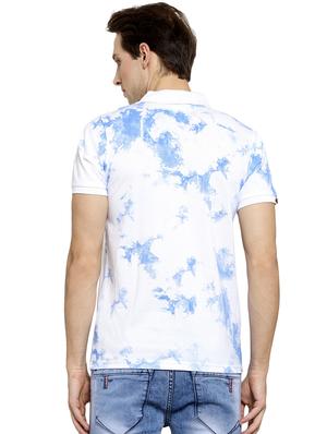 white tie & dye polo t-shirt - 16472663 - Standard Image - 3