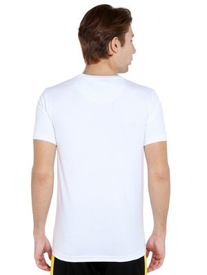 white chest print t-shirt - 16472682 - Standard Image - 3