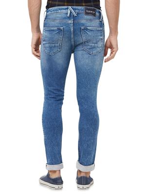 blue light washed denim jeans - 16473156 - Standard Image - 3