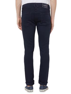 navy blue plain denim jeans - 16473173 - Standard Image - 3