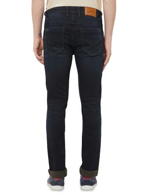 dark blue light washed denim jeans - 16473184 - Standard Image - 3
