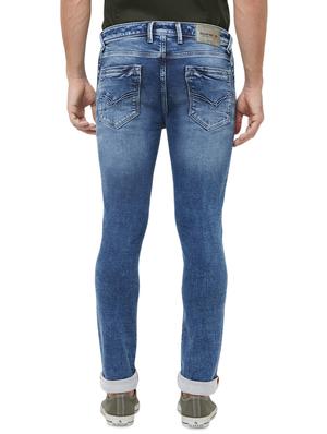 blue light washed denim jeans - 16473193 - Standard Image - 3