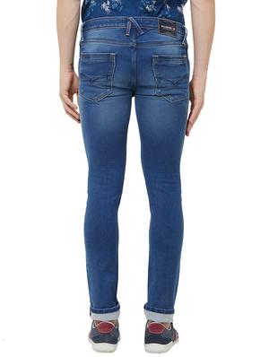 blue light washed denim jeans - 16473207 - Standard Image - 3