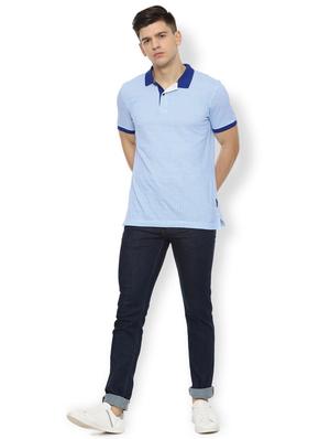 navy blue solid plain jeans - 16473875 - Standard Image - 3