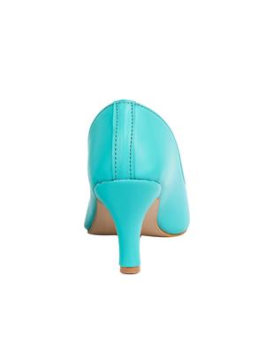 blue slip on pumps - 16474763 - Standard Image - 3