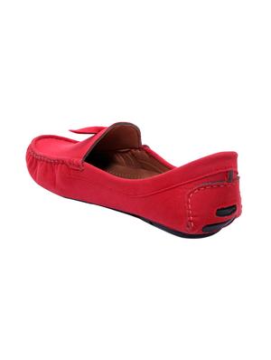 red suede slip on loafers - 16475845 - Standard Image - 3