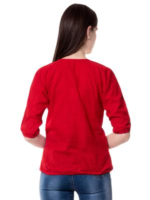 tie up neck lace detail top - 16475905 - Standard Image - 3