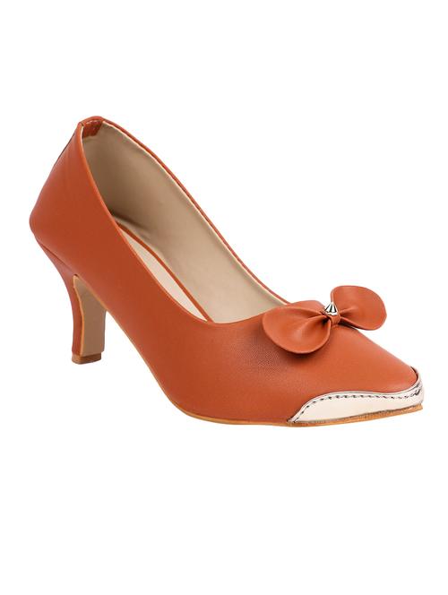 tan slip on pumps - 16476571 - Standard Image - 1