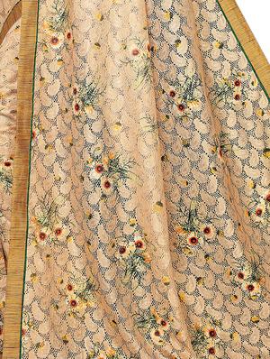 floral printed saree with blouse - 16476583 - Standard Image - 3