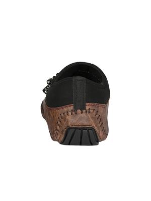 PALK LOUIS brown leatherette slipons - 16477157 - Standard Image - 3