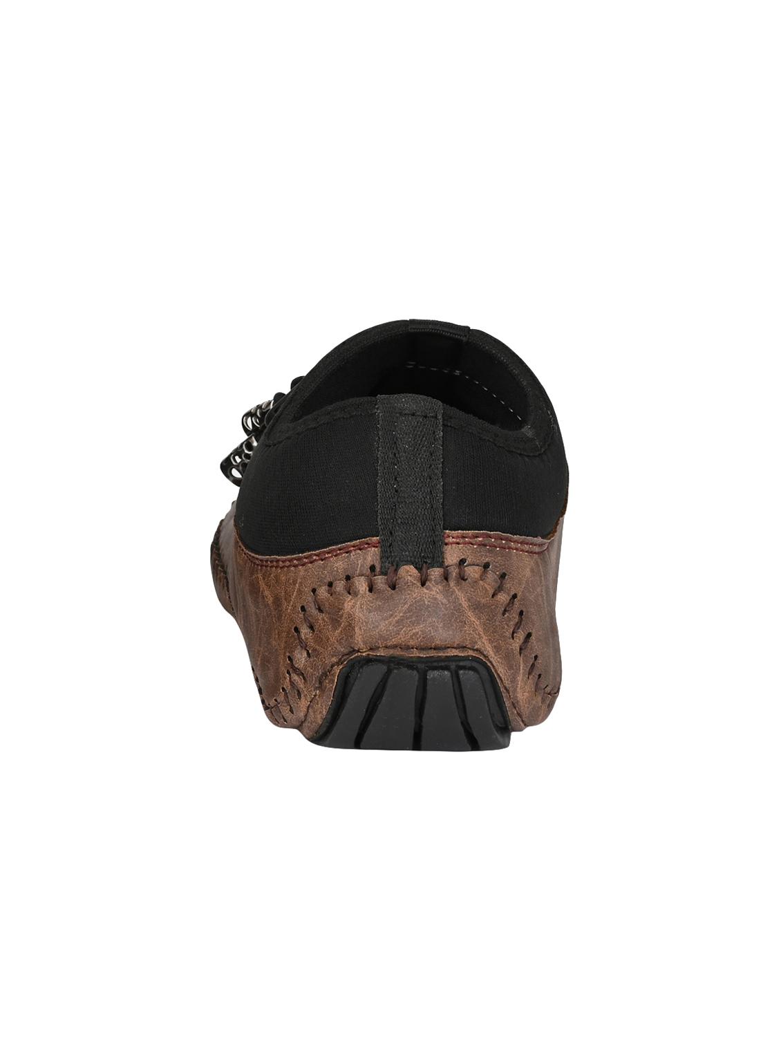 PALK LOUIS brown leatherette slipons - 16477157 - Zoom Image - 3