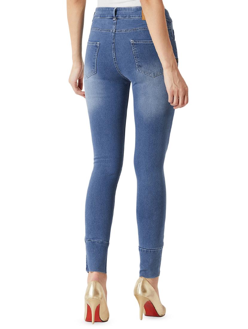 high rise stone washed jeans - 16477184 - Zoom Image - 3