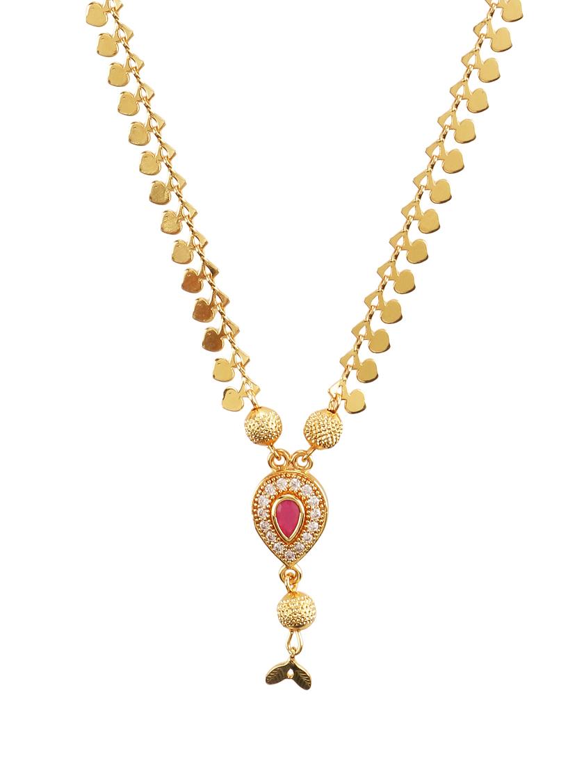 gold plated chain necklace - 16477383 - Zoom Image - 3