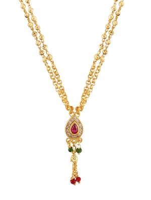 gold plated chain necklace - 16477600 - Standard Image - 3