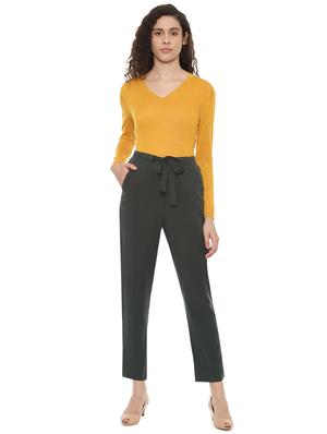 tie knot flat front trousers - 16478742 - Standard Image - 3
