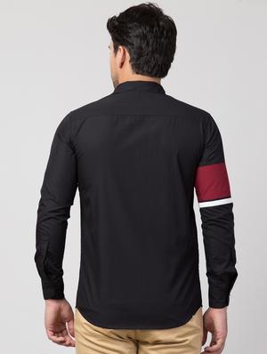 black striped casual shirt - 16479410 - Standard Image - 3